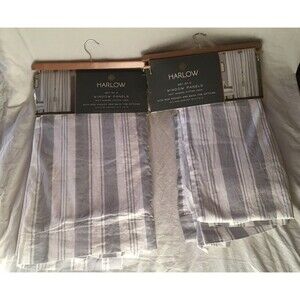 Harlow Linen Rod Pocket Window Panel Set